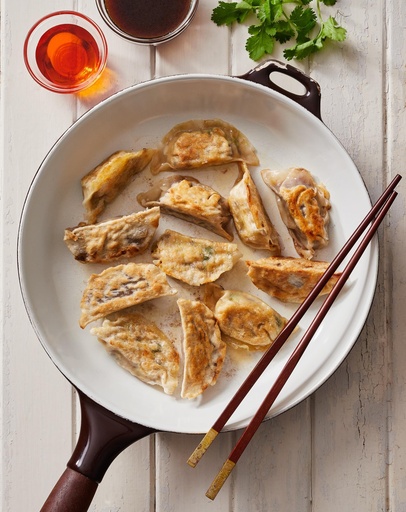 [1368] Duo de dumplings japonais végan (Gyozas) (1 portion)