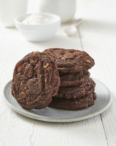 Triple chocolate cookies