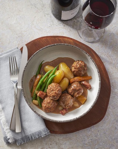 Meatball stew (Gaspor farm pork)