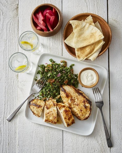 Shish taouk marinated chicken breast